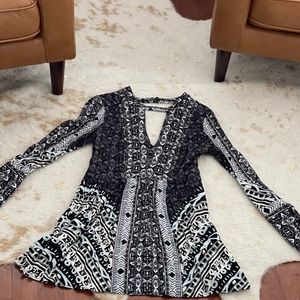 Free people long sleeve dress with pockets